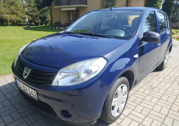 Dacia Sandero cena 13900 przebieg: 204000, rok produkcji 2011 z Dziwnów małe 562